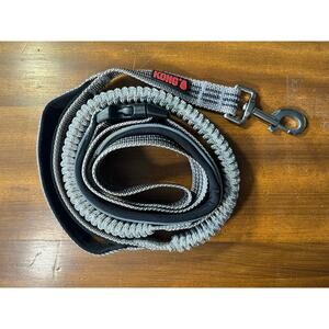 Kong Reflective Hands Free Shock Absorbtion 6 Foot Dog Leash Gray New Condition